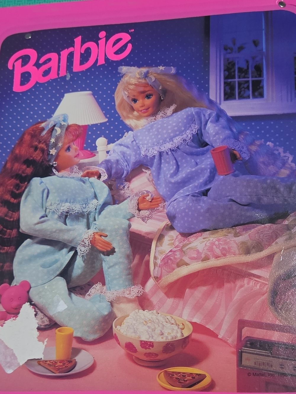 Barbie Pink & Lavender Sleepover Doll Playset